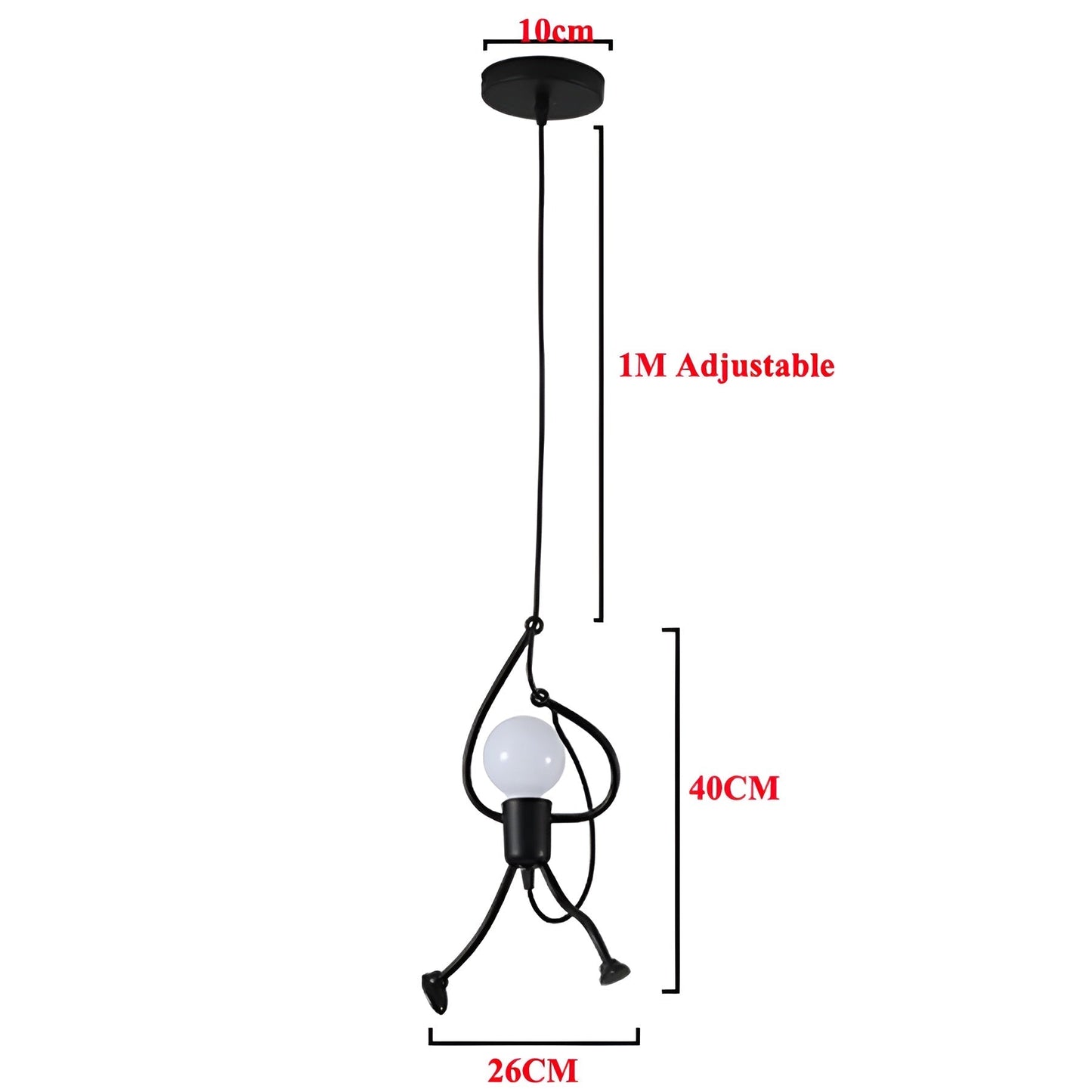 IronMan Glow – Vreemde E27 ijzeren hanglamp voor creatieve woondecoratie