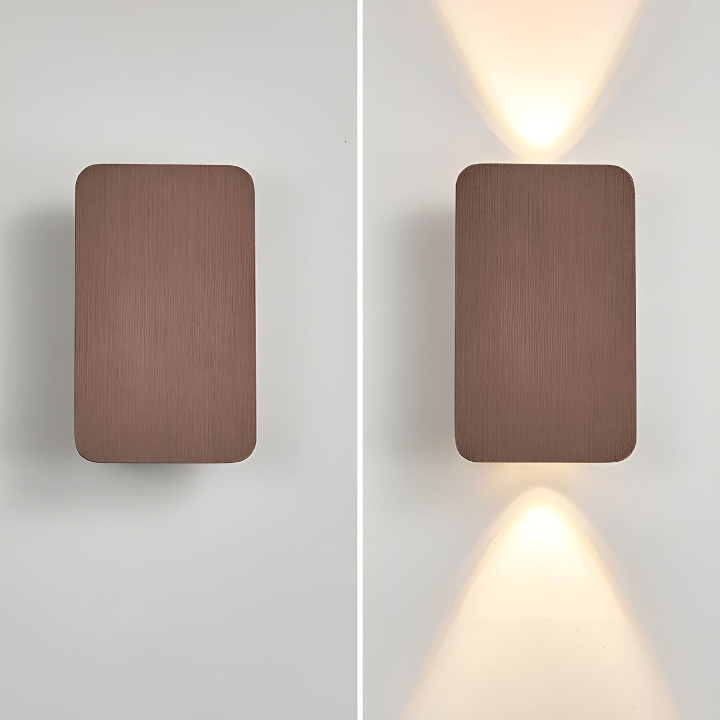 GlowForm Mini | Rechthoekige LED-wandlamp in minimalistische stijl voor warme sfeer