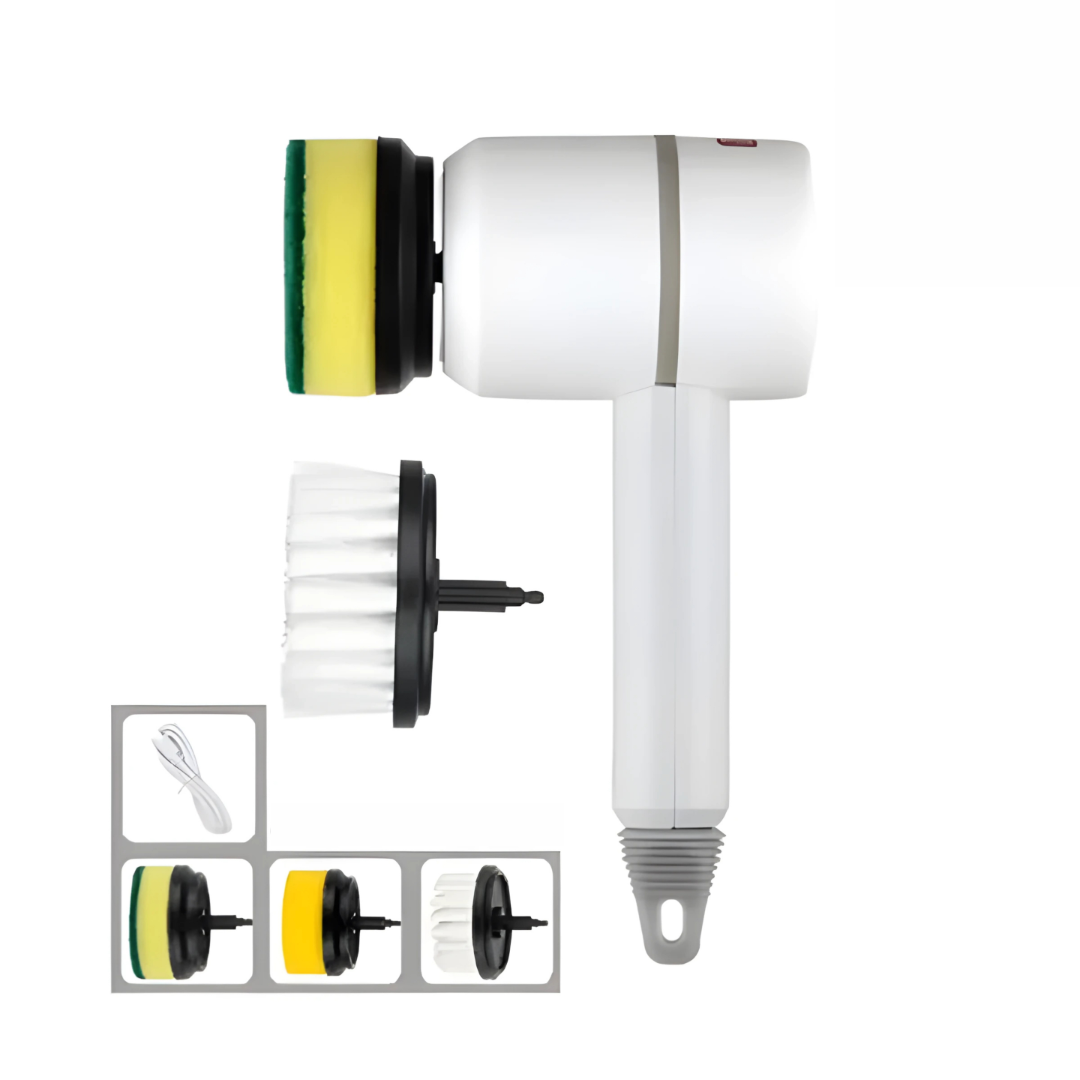 Cleanova SpinBrush | Oplaadbare elektrische reinigingsborstel met 360° rotatie & IPX7