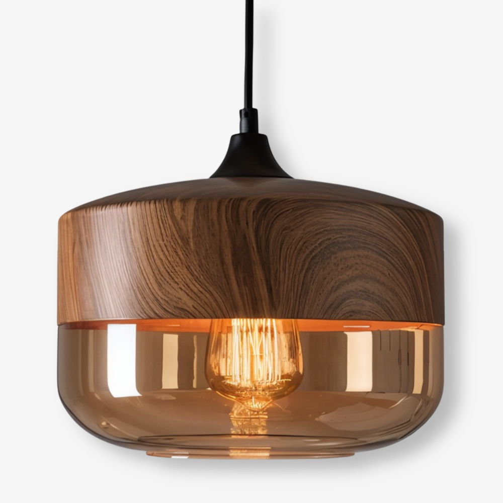 Nordic Gleam – Moderne retro glazen hanglamp in loftstijl