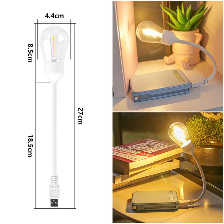 Flexora Mini | Draaibare USB-LED Leeslamp met Warm Licht