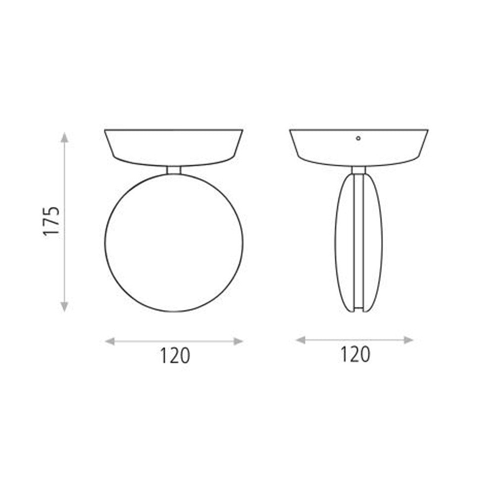 Scotty Beam Pro LED-wandlamp – 360° spotlicht in modern design