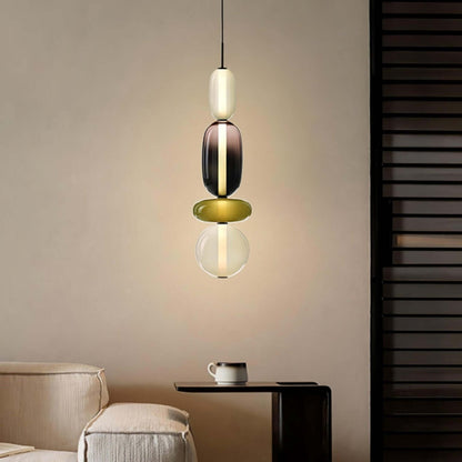 Elegante design hanglamp – moderne gekleurde glas