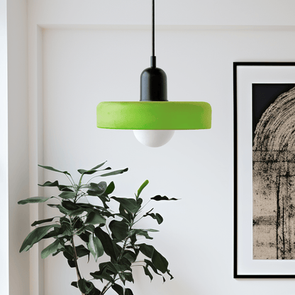 Lunari Halo | Hanglamp van gekleurd glas in Bauhaus-stijl