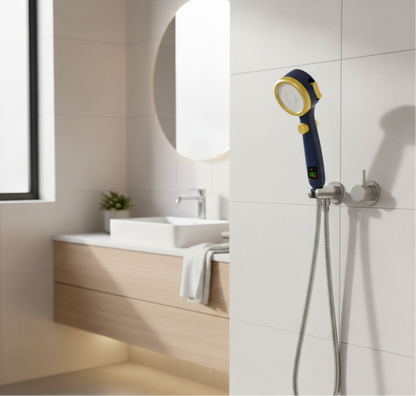 HydroSense Flow | LED-douchekop met filter & temperatuurweergave