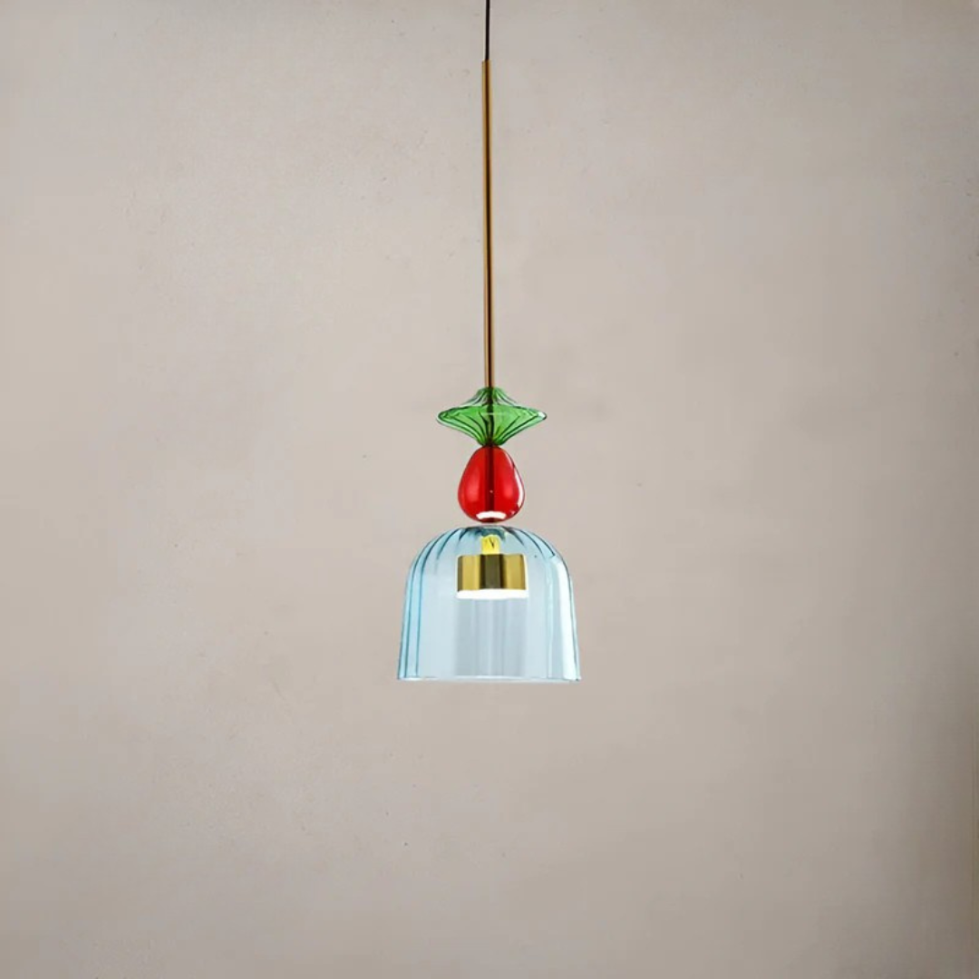Solira Macaron | Gekleurde glazen hanglamp in Scandinavische stijl