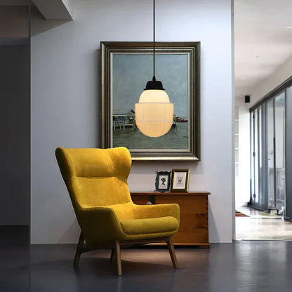 Lunara | Geometrische melkglas hanglamp in wit