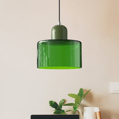 Bauhaus bolvormige glazen hanglamp | tijdloos design | glas & metaal | E27 fitting