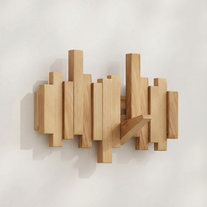 Kapstoklijst Piano | Wandhaken van Walnoot- of Beukenhout | Minimalistisch Design