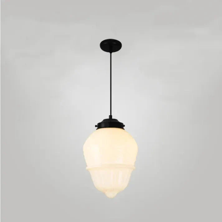 Lunara | Geometrische melkglas hanglamp in wit