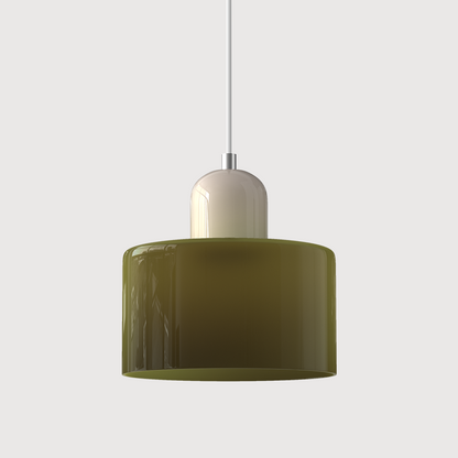Bauhaus bolvormige glazen hanglamp | tijdloos design | glas & metaal | E27 fitting