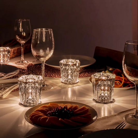 Lumex | Draadloze kristallen tafellamp in modern design