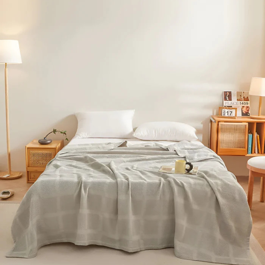 Waffle – Zacht Fleece Plaid | Hypoallergeen & Warm voor Elk Seizoen