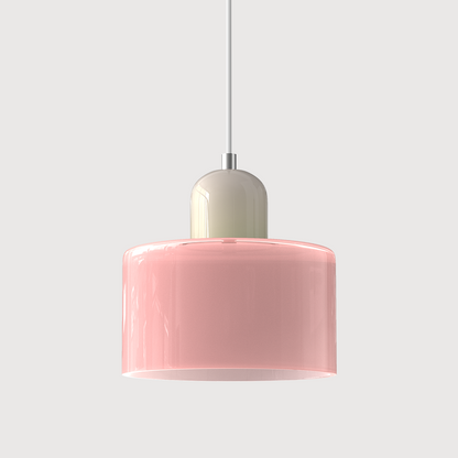 Bauhaus bolvormige glazen hanglamp | tijdloos design | glas & metaal | E27 fitting