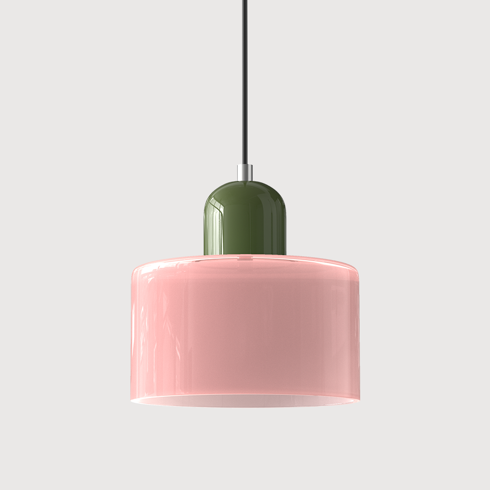 Bauhaus bolvormige glazen hanglamp | tijdloos design | glas & metaal | E27 fitting