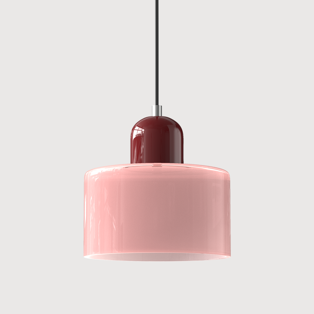 Bauhaus bolvormige glazen hanglamp | tijdloos design | glas & metaal | E27 fitting