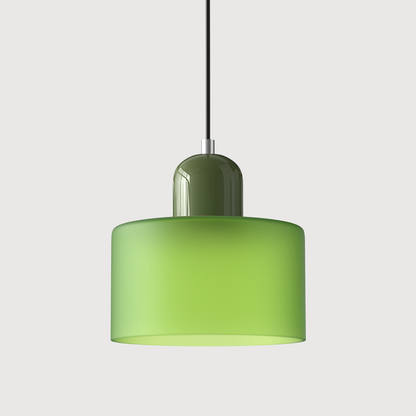 Bauhaus bolvormige glazen hanglamp | tijdloos design | glas & metaal | E27 fitting