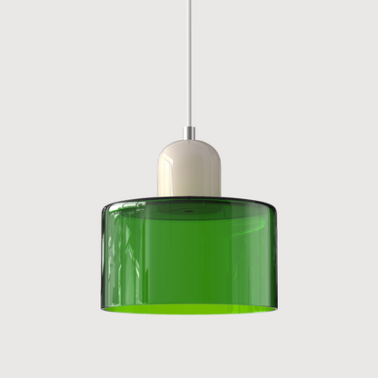 Bauhaus bolvormige glazen hanglamp | tijdloos design | glas & metaal | E27 fitting