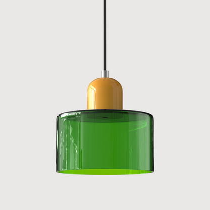 Bauhaus bolvormige glazen hanglamp | tijdloos design | glas & metaal | E27 fitting