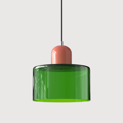 Bauhaus bolvormige glazen hanglamp | tijdloos design | glas & metaal | E27 fitting