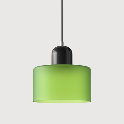 Bauhaus bolvormige glazen hanglamp | tijdloos design | glas & metaal | E27 fitting