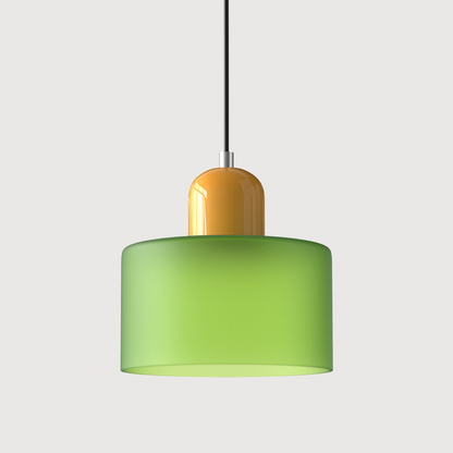 Bauhaus bolvormige glazen hanglamp | tijdloos design | glas & metaal | E27 fitting