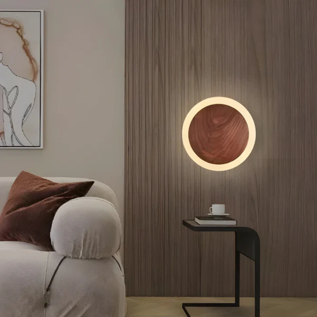 Nalo | LED-wandlamp van hout – Scandinavisch design, energiezuinig