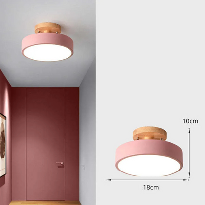 Illumine Halo | Plafondlamp van hout met geïntegreerde LED in minimalistische stijl