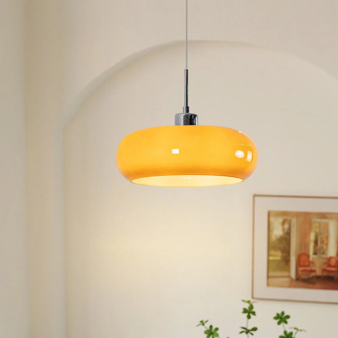 Cornelia | glazen hanglamp met LED voor eetkamer & woonkamer