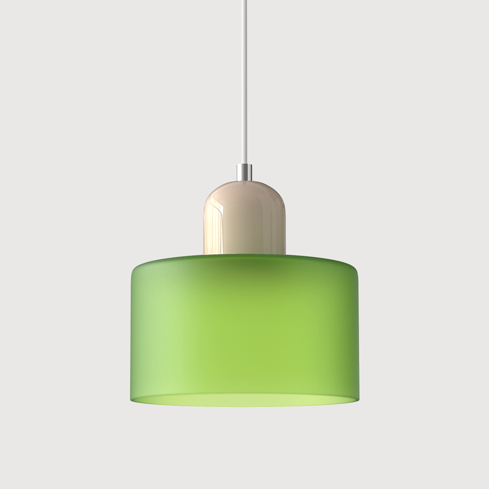 Bauhaus bolvormige glazen hanglamp | tijdloos design | glas & metaal | E27 fitting