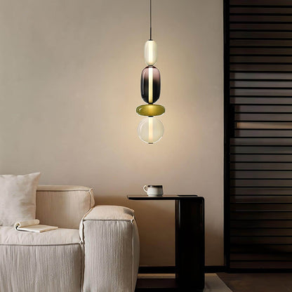 Elegante design hanglamp – moderne gekleurde glas
