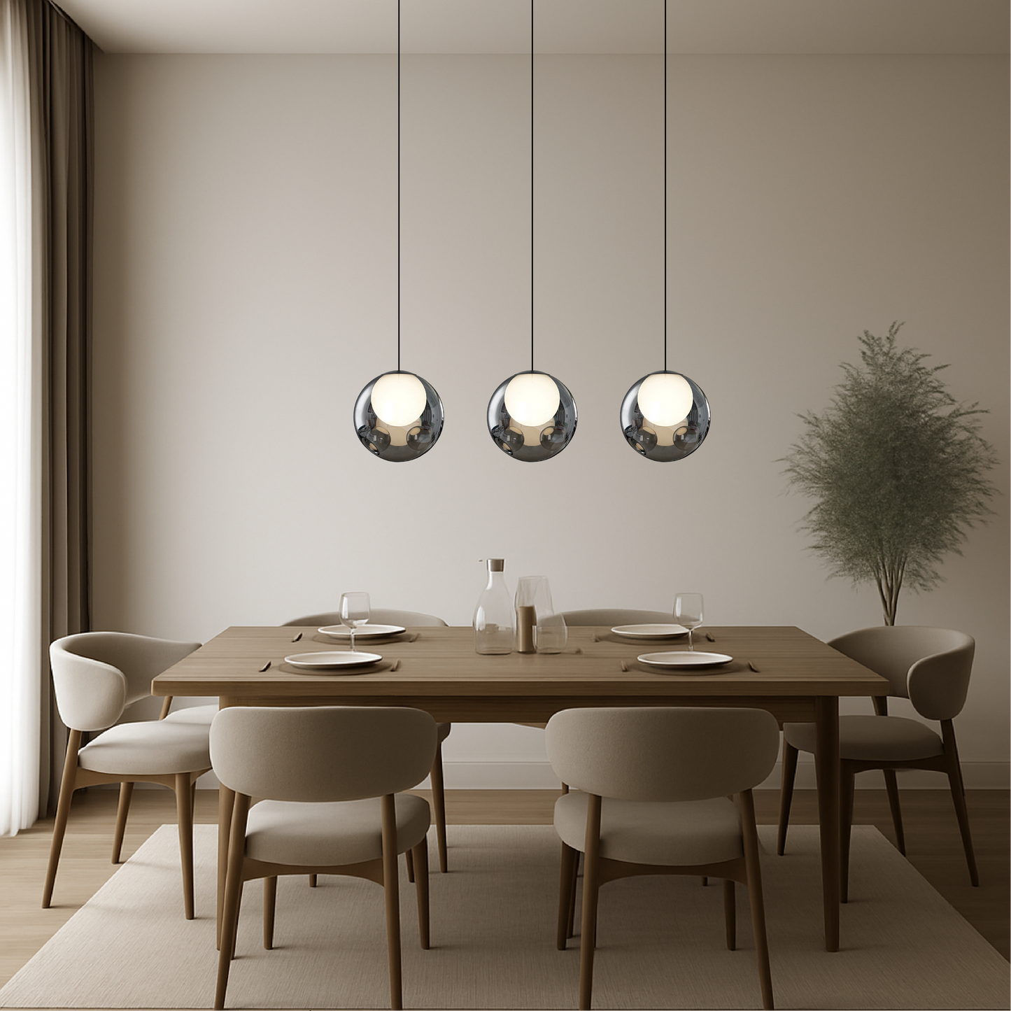 Liraessa | Italiaanse hanglamp van glas in elegant design