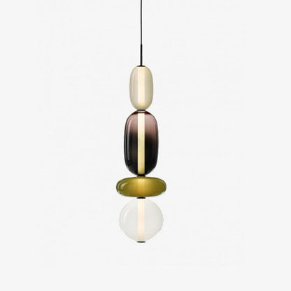 Elegante design hanglamp – moderne gekleurde glas