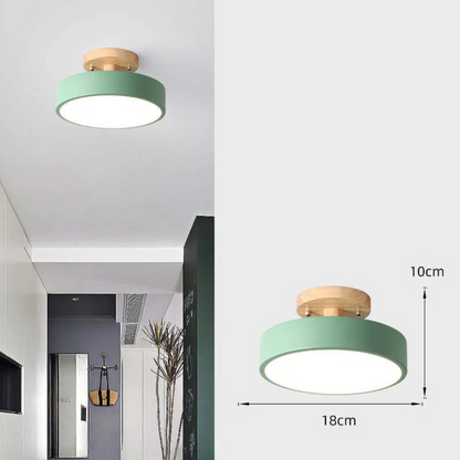 Illumine Halo | Plafondlamp van hout met geïntegreerde LED in minimalistische stijl