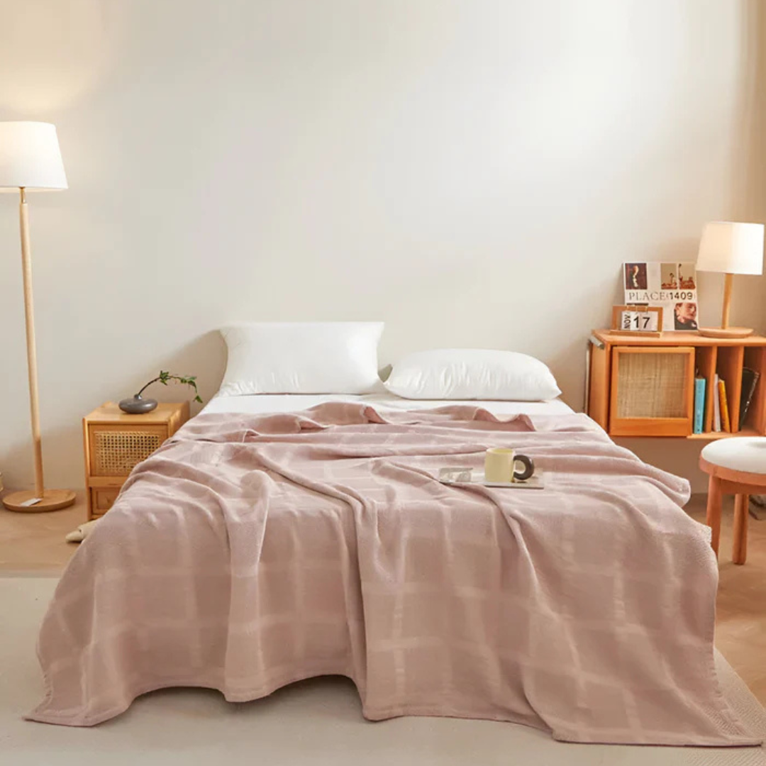 Waffle – Zacht Fleece Plaid | Hypoallergeen & Warm voor Elk Seizoen