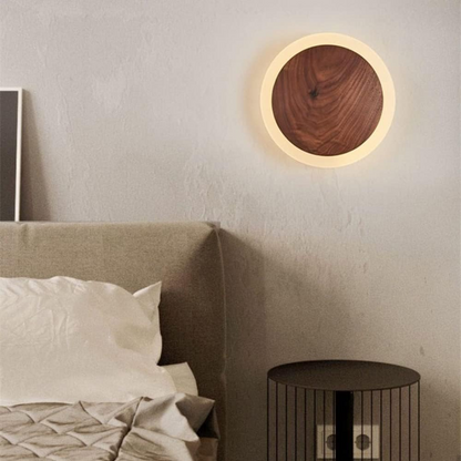 Nalo | LED-wandlamp van hout – Scandinavisch design, energiezuinig