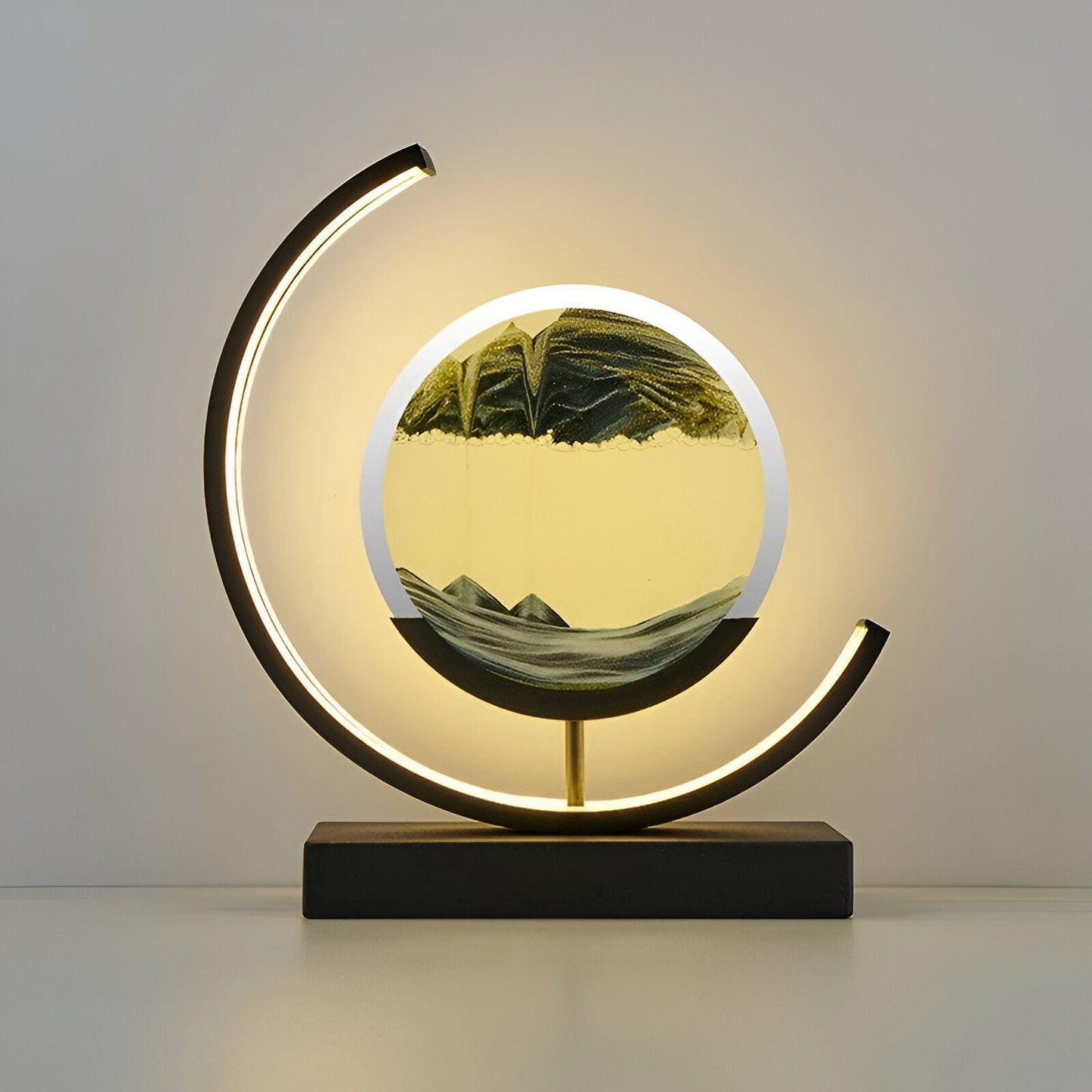 Sand Glow Lamp | App- & Remote Control | Dimbaar met 3 Lichtkleuren | Rustgevende Zandstroom