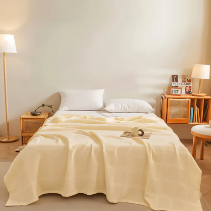 Waffle – Zacht Fleece Plaid | Hypoallergeen & Warm voor Elk Seizoen