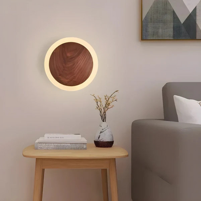 Nalo | LED-wandlamp van hout – Scandinavisch design, energiezuinig