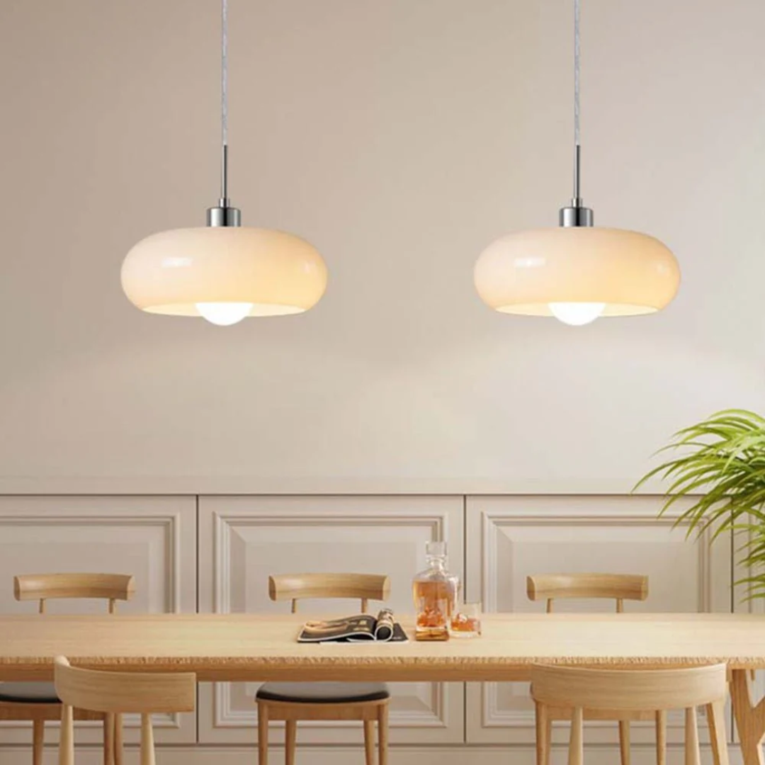 Cornelia | glazen hanglamp met LED voor eetkamer & woonkamer