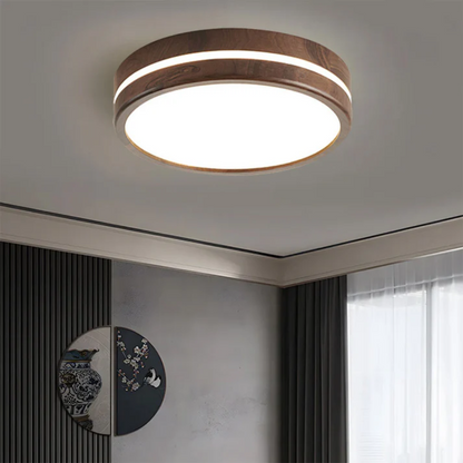 Velmaro | LED plafondlamp van hout in stijlvol design