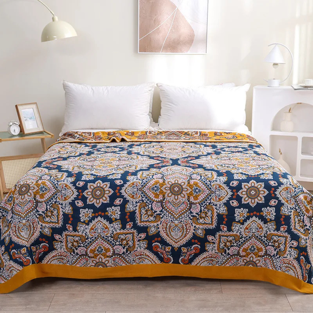 Lushe – Luxe Katoenen Deken | Zacht, Ademend & Boho-Stijl