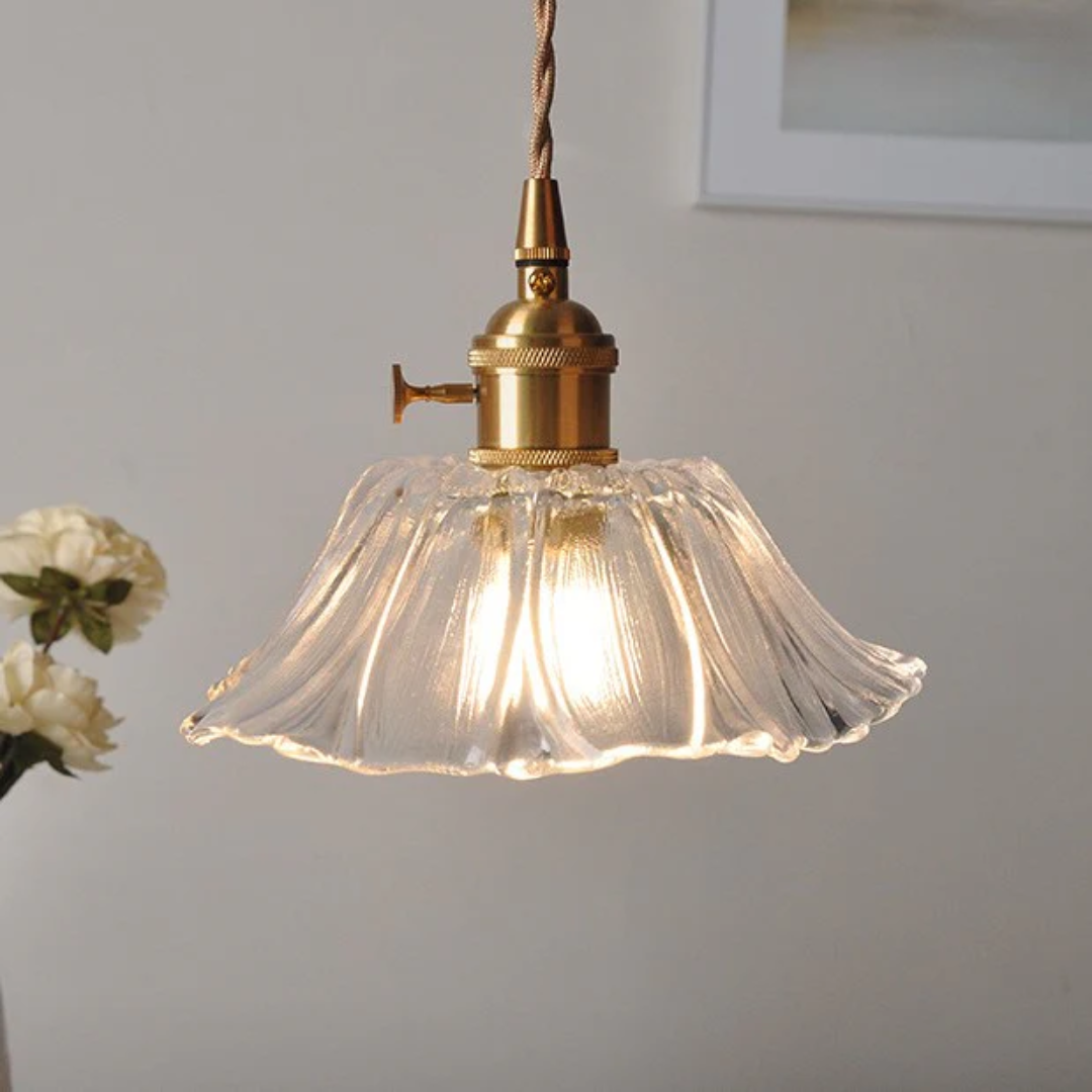 Iphirea Lotus | hanglamp van glas met warm LED-licht
