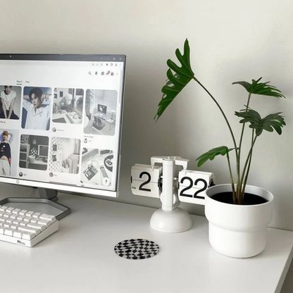 Fliporia Retro | Mechanische flip-klok in vintage ontwerp