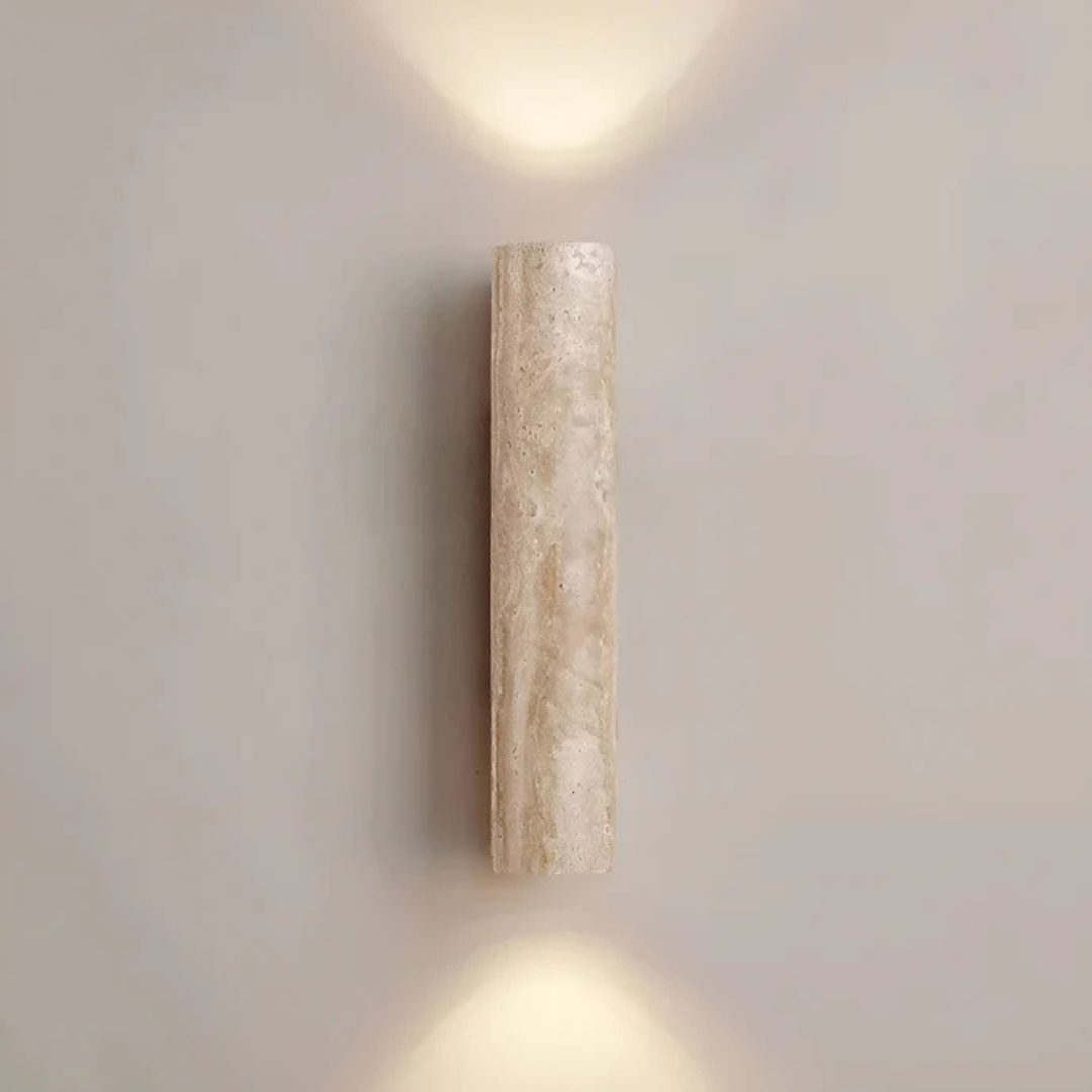 WabiMarble Calm | Wabi-Sabi LED-wandlamp van marmer