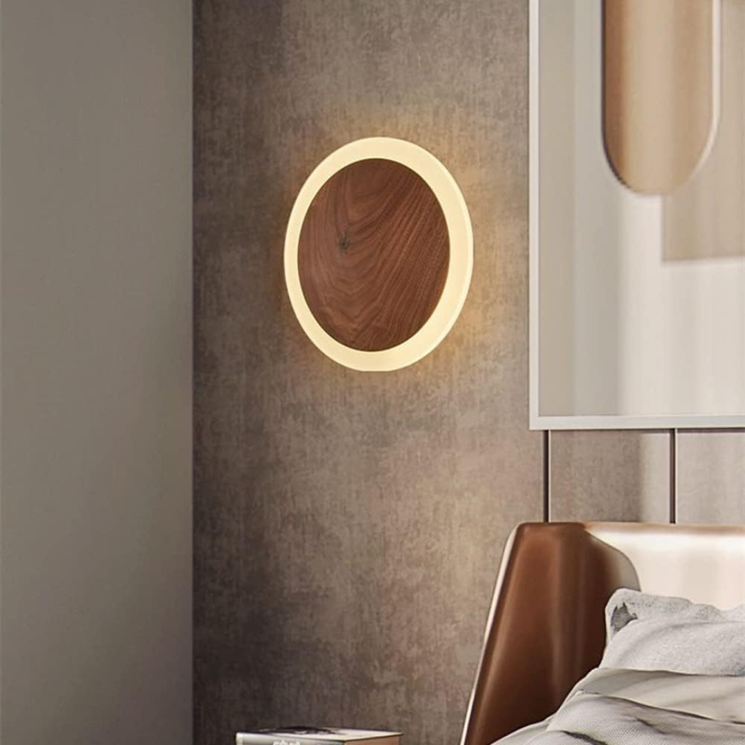 Nalo | LED-wandlamp van hout – Scandinavisch design, energiezuinig