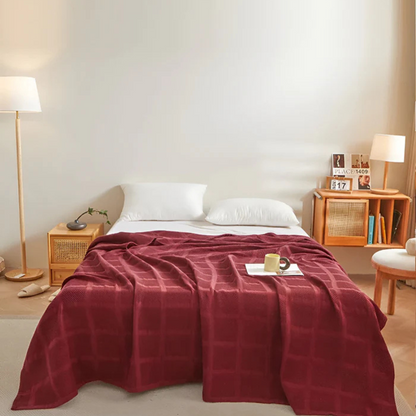 Waffle – Zacht Fleece Plaid | Hypoallergeen & Warm voor Elk Seizoen