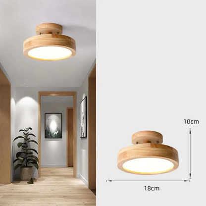 Illumine Halo | Plafondlamp van hout met geïntegreerde LED in minimalistische stijl