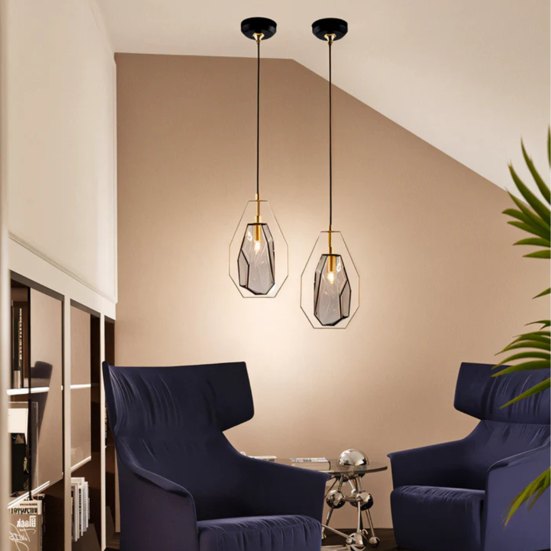 Flavia | Minimalistische hanglamp van glas in moderne stijl