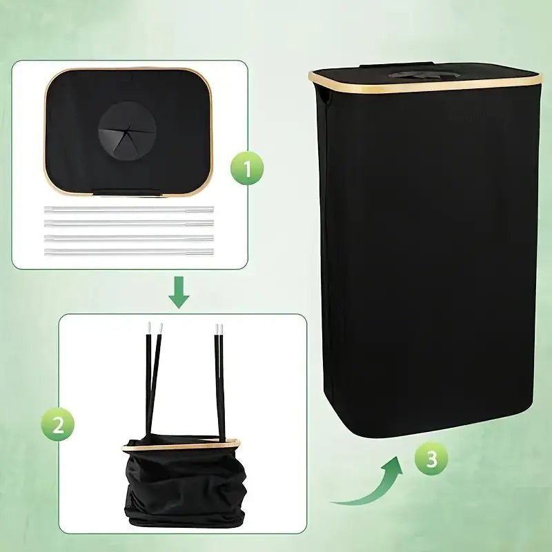 FoldaBag | Opvouwbare 2-in-1 tas voor het opbergen van plastic en statiegeldflessen